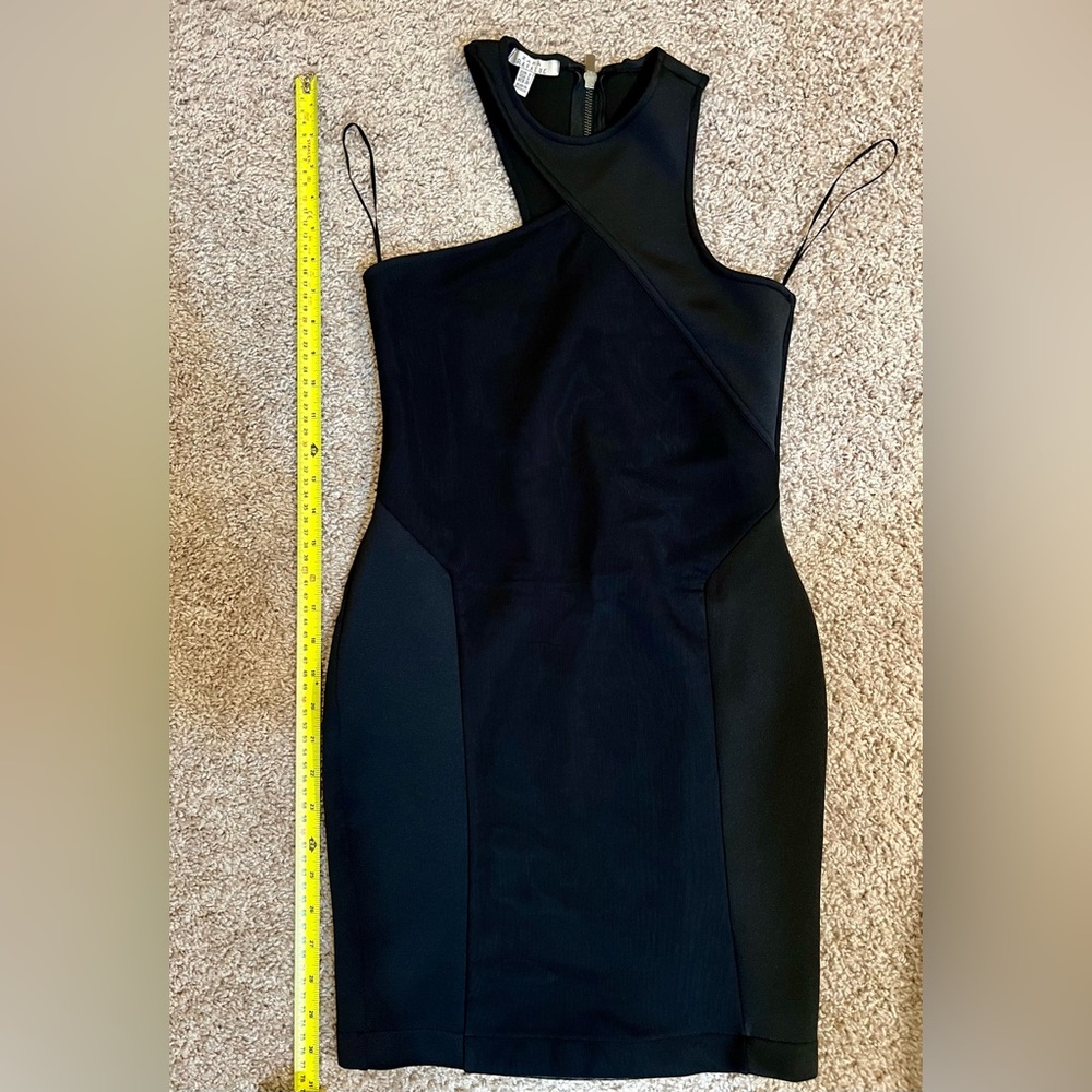 Zara asymmetrical little black dress (S)